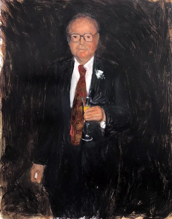 EVAN JONES Grandpa acrylic on paper 14 x 11 inches