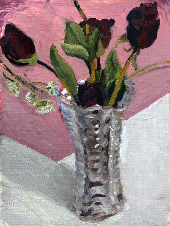EVAN JONES Untitled acrylic on paper 12 x 9 inches