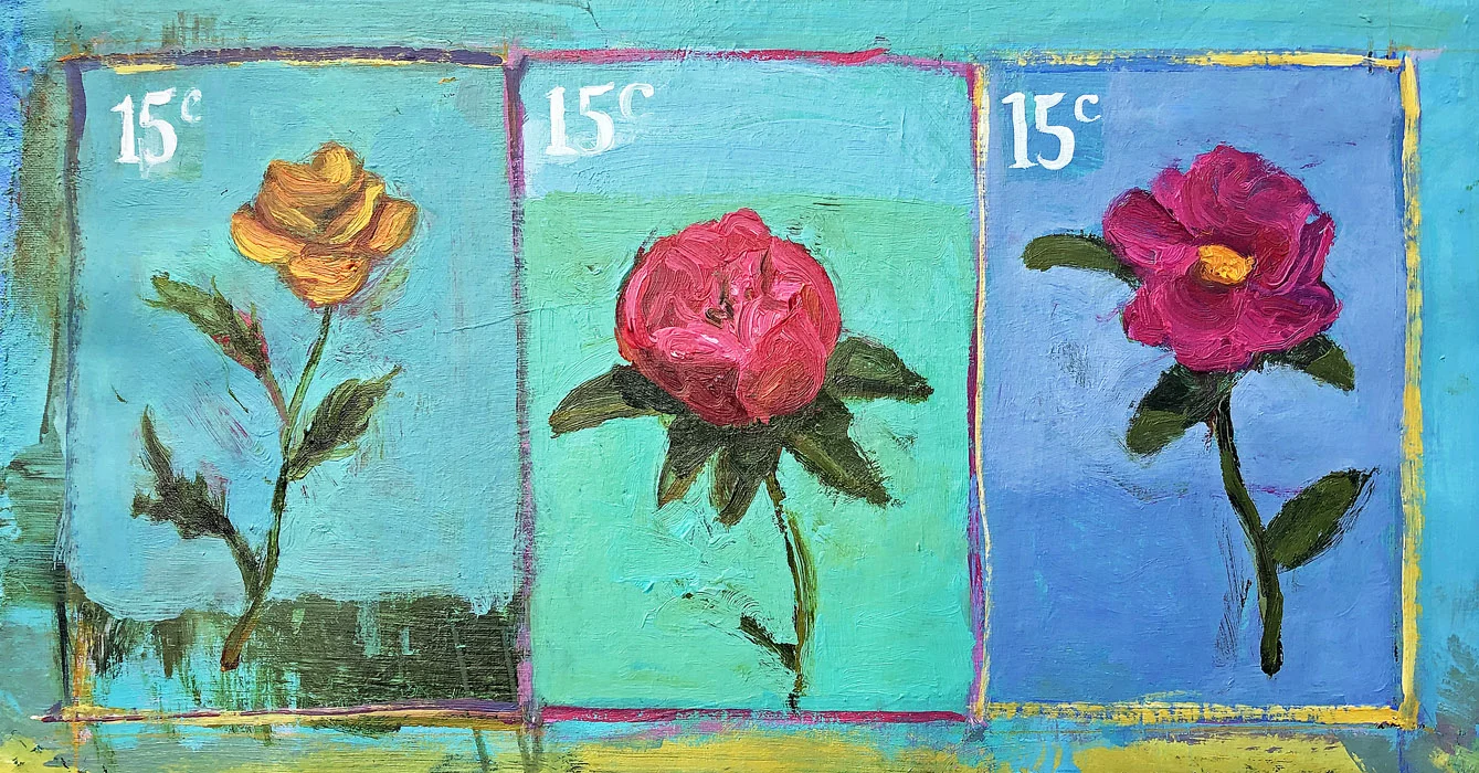   EVAN JONES   15¢  acrylic on canvas inches 