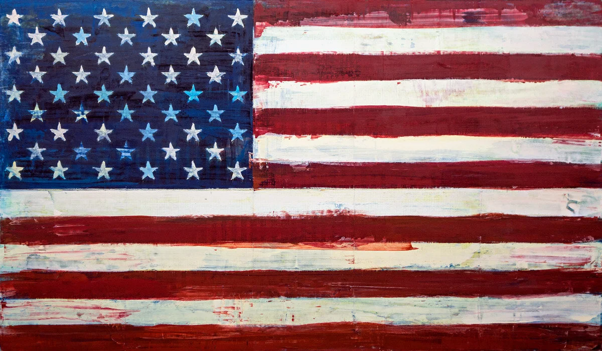 Stars &amp; Stripes No. 2 by Plaid Columns (21x36)