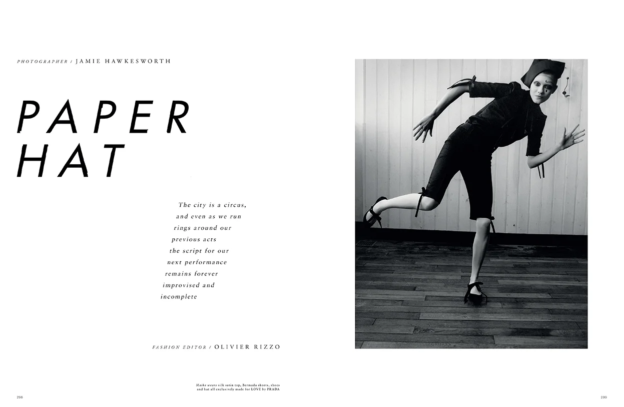 Photographer Jamie Hawkesworth / Fashion Editor Olivier Rizzo