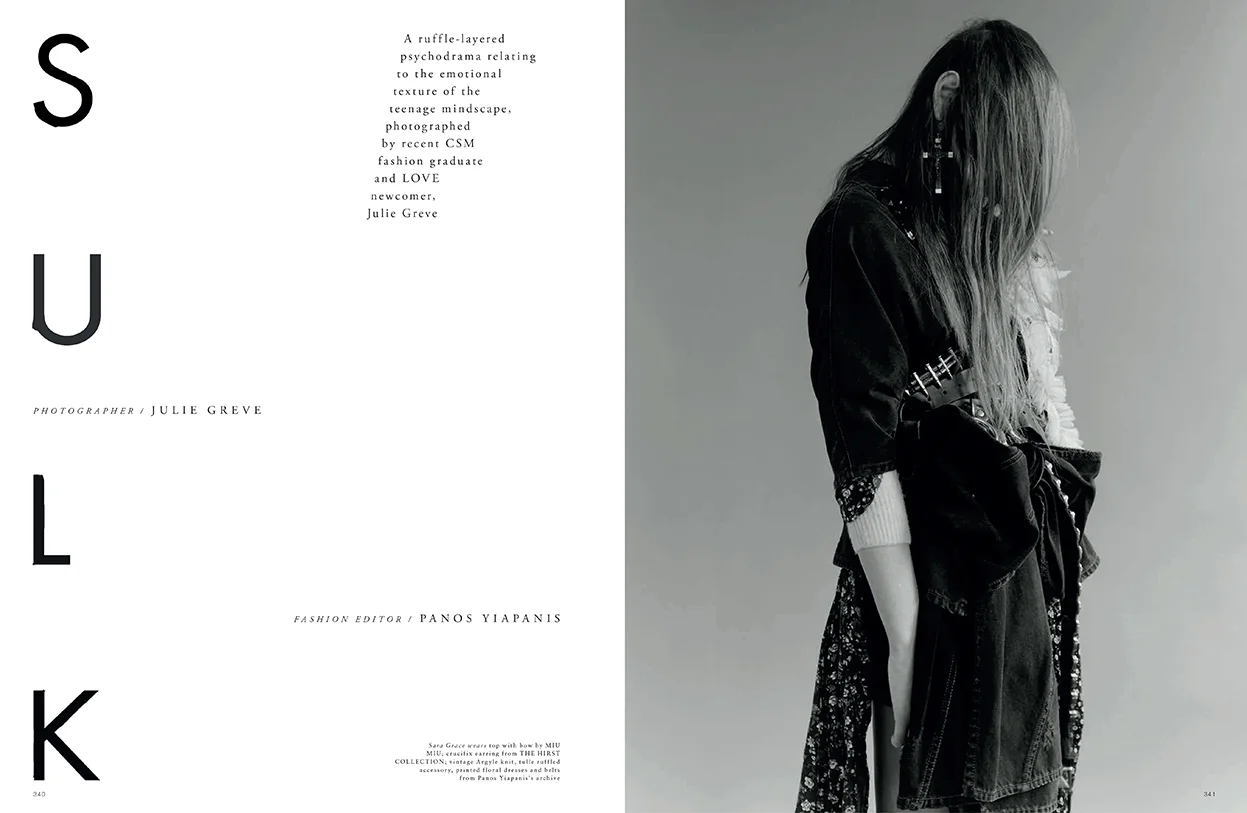 Photographer Julie Greve / Fashion Editor Panos Yiapanis