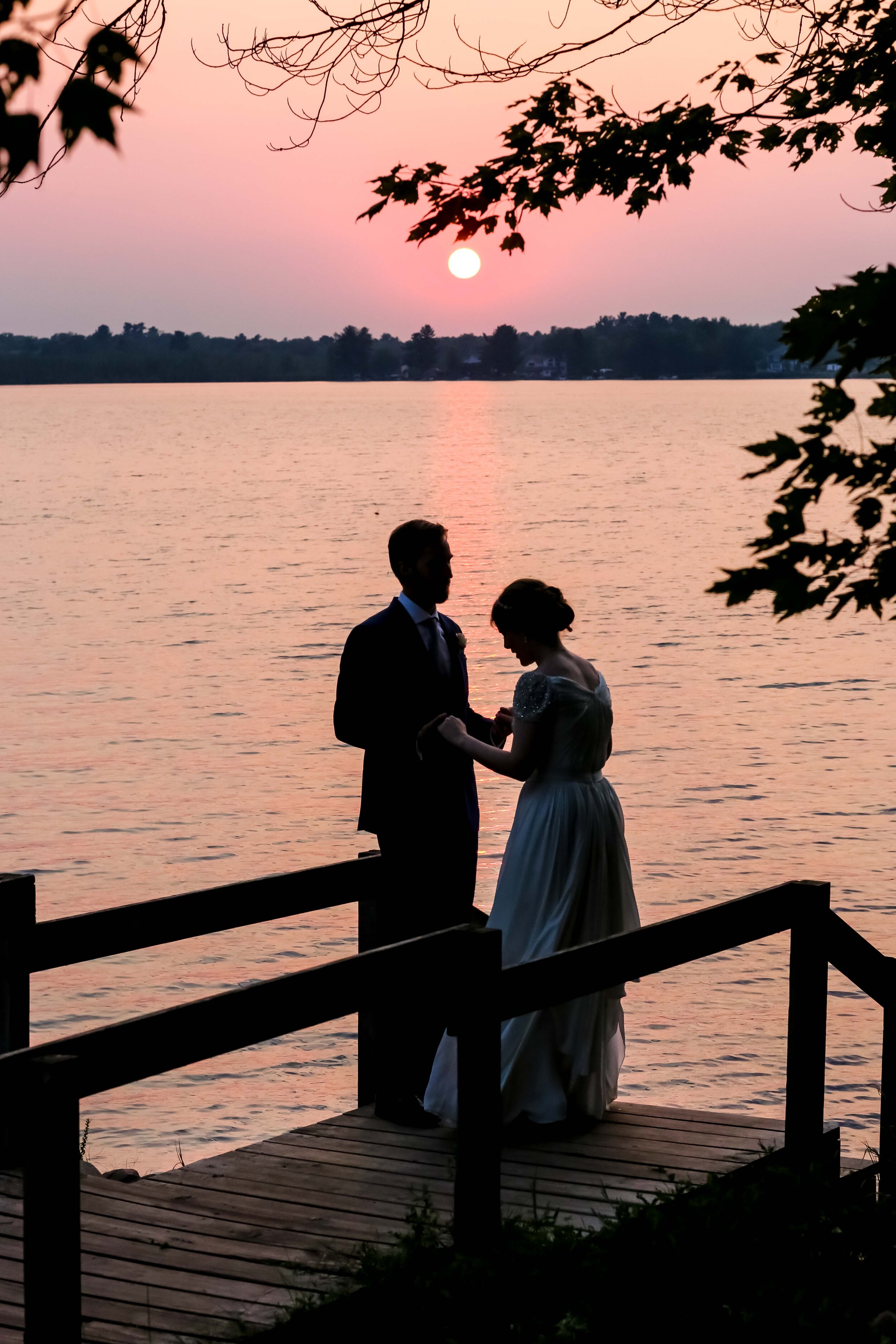  DESTINATION WEDDING  IN WISCONSIN ON MULTIPLE ISLANDS IN HERDE LAKE 