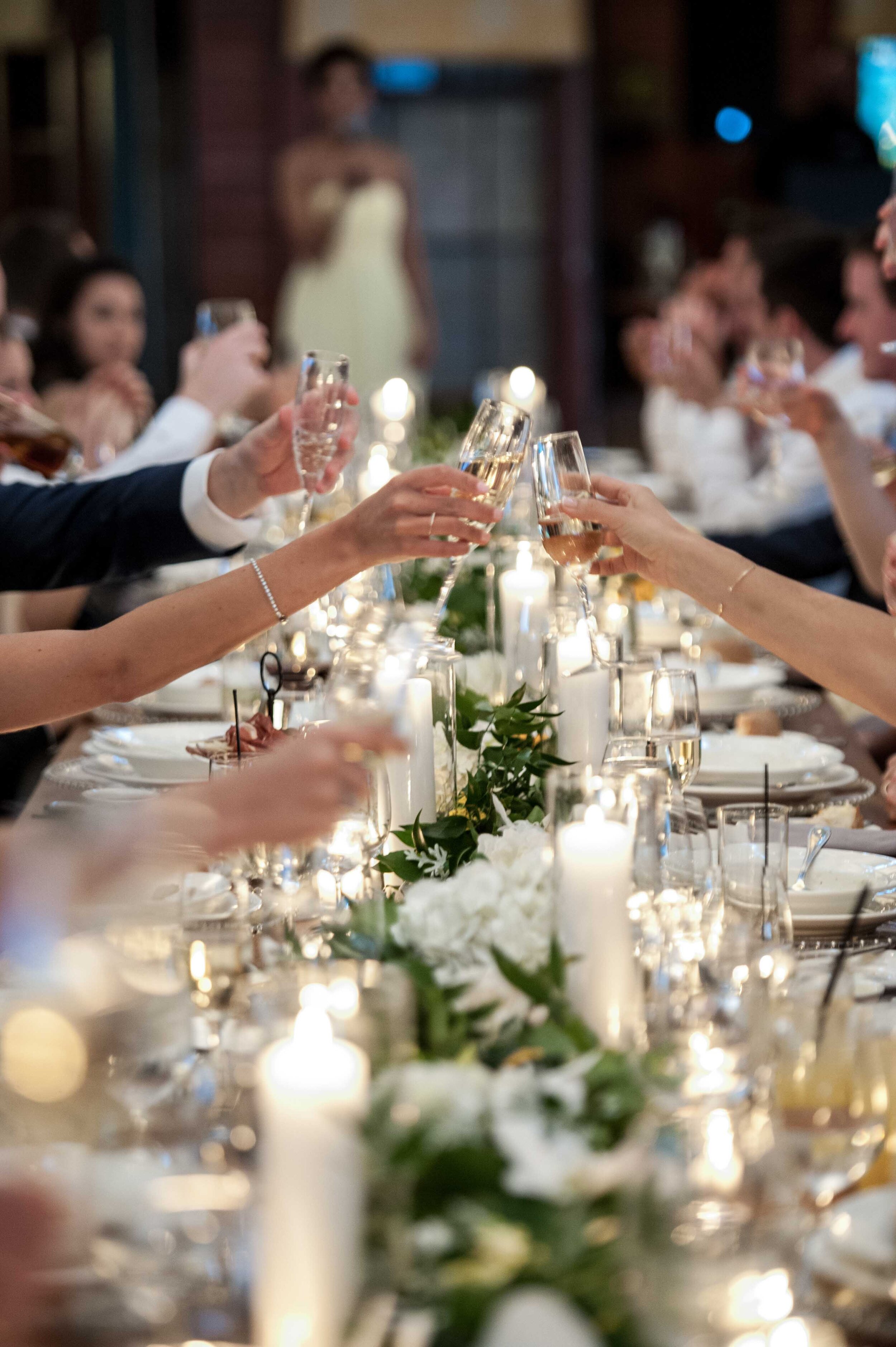 PHOTOGRAPH OF TOAST AT CASTLE HILL INN WEDDING