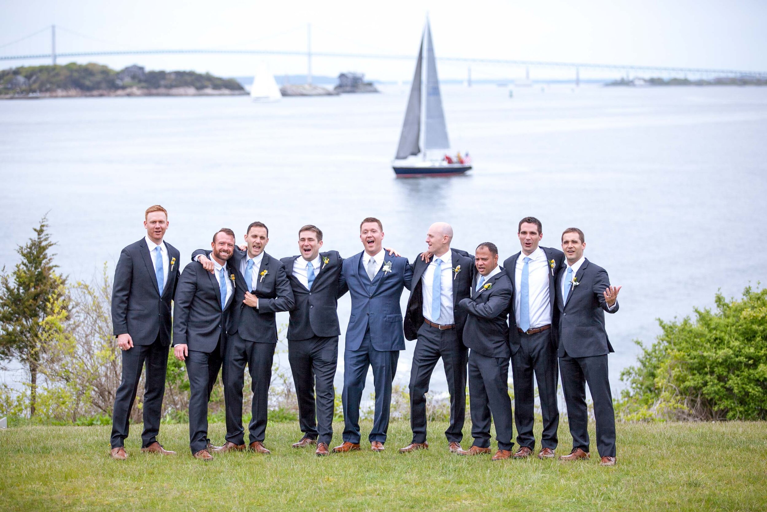 CASTLE HILL INN WEDDING PHOTOGRAPHER GROOMSMEN