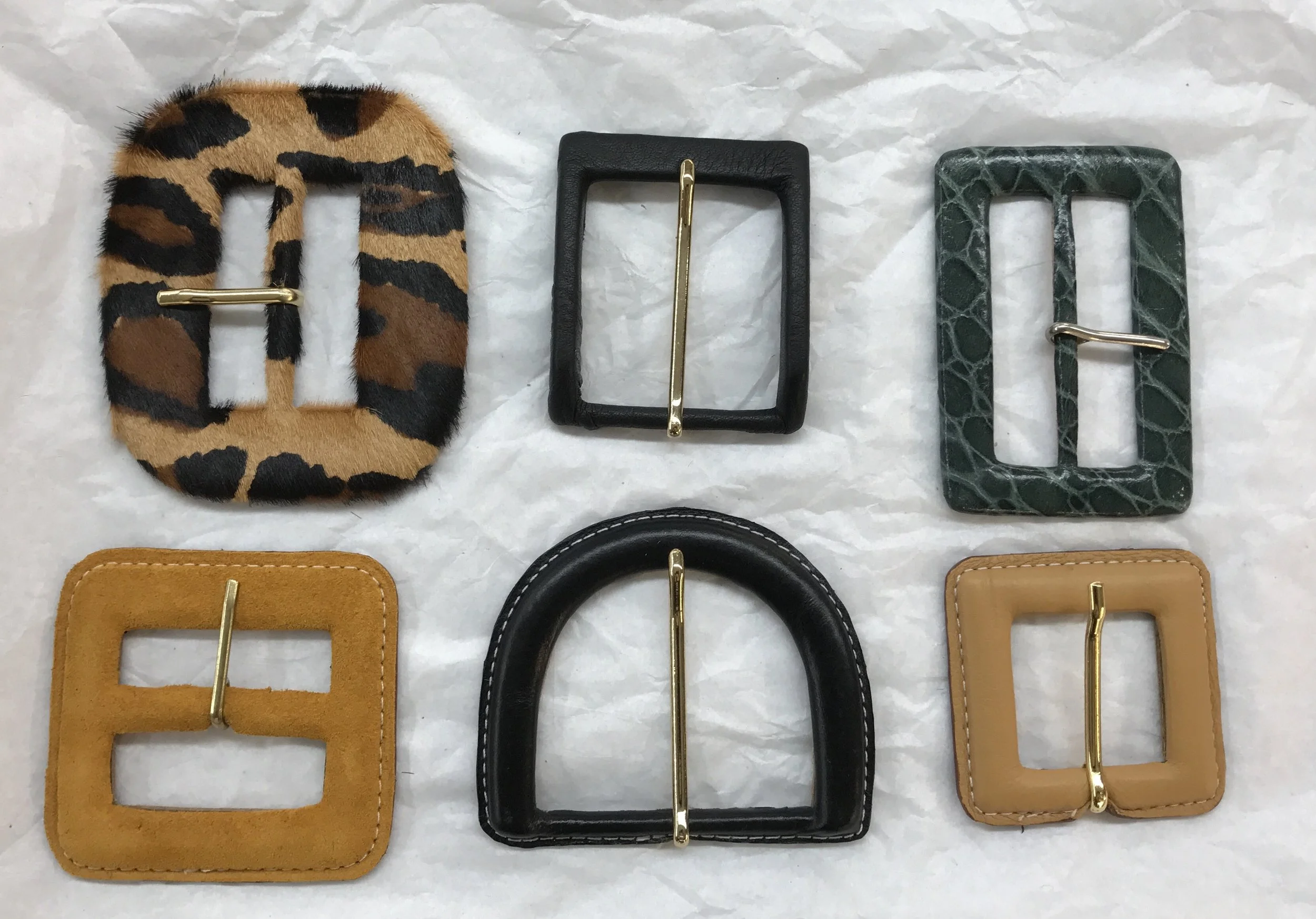 leather covered buckle