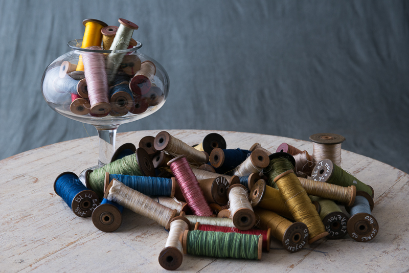 Silk Threaded Wooden Spools