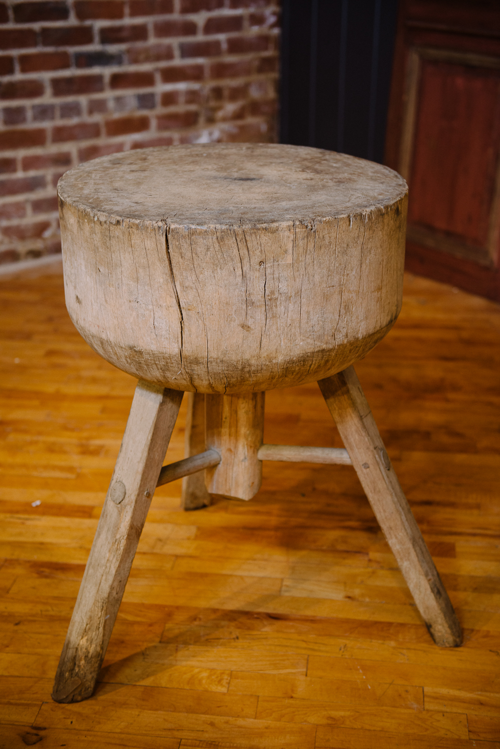 Small Round French Butcher's Block