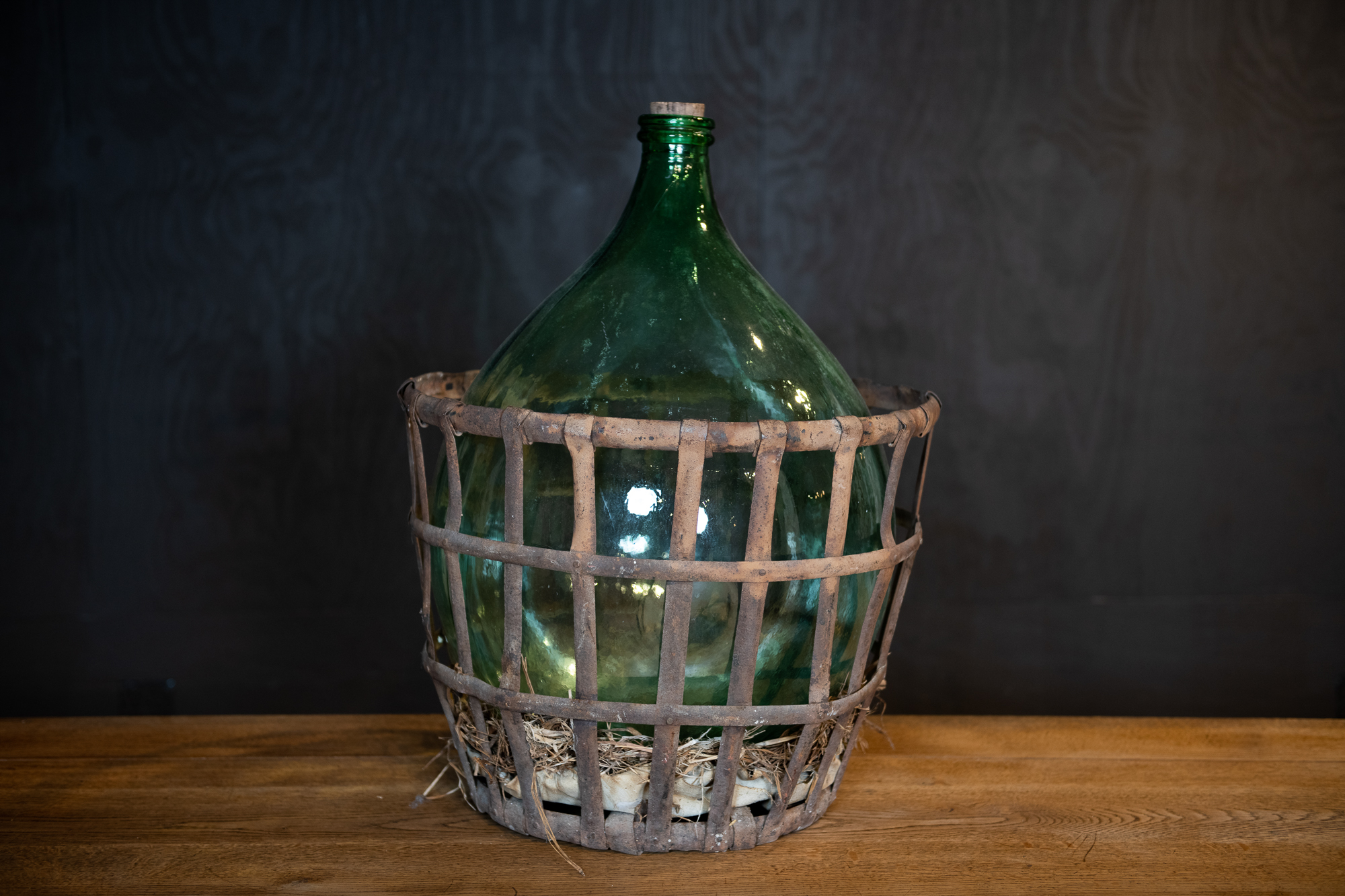 Caged French Demijohn