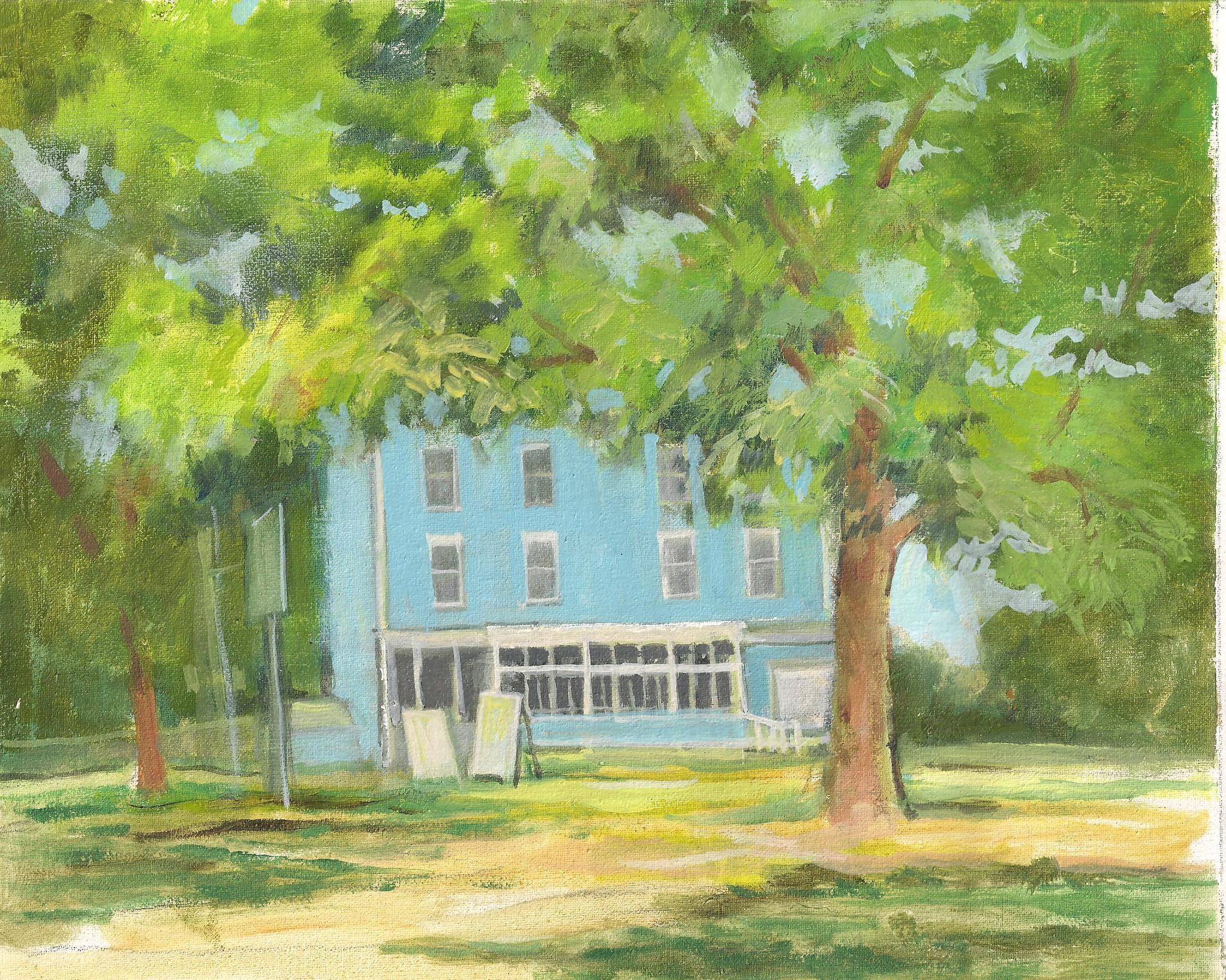(Painting of the Harvard General Store by Judy Warner)