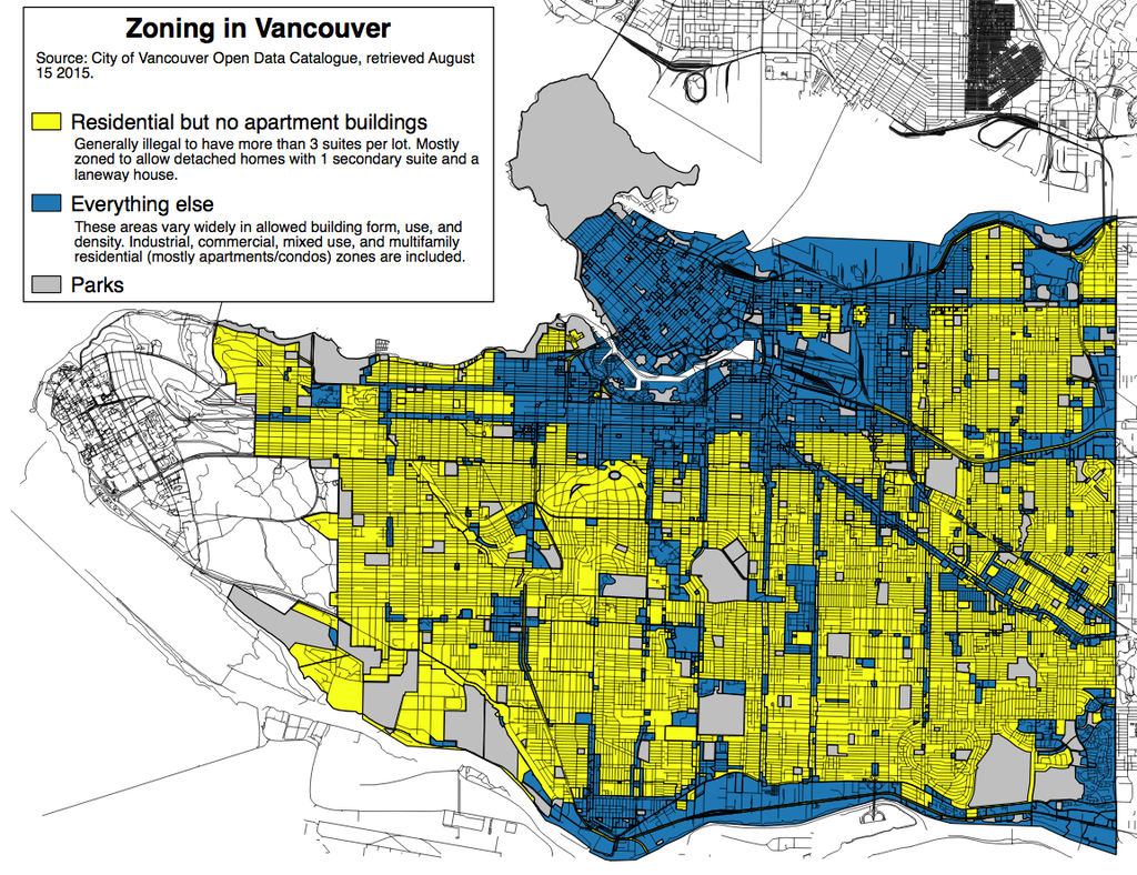 ‘RS’ zoned areas are shown in yellow.