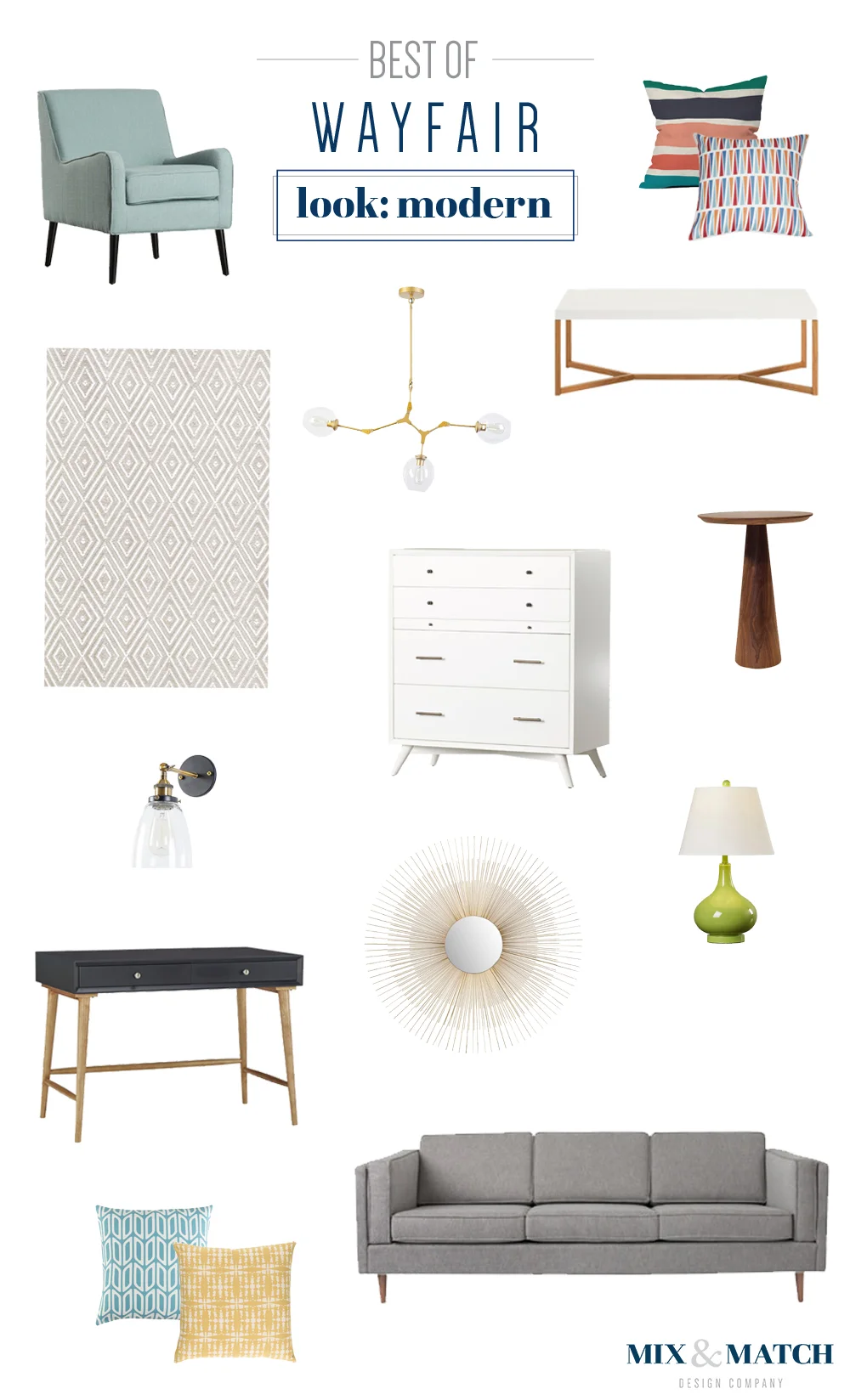 The best picks from Wayfair's modern furniture and home decor collection