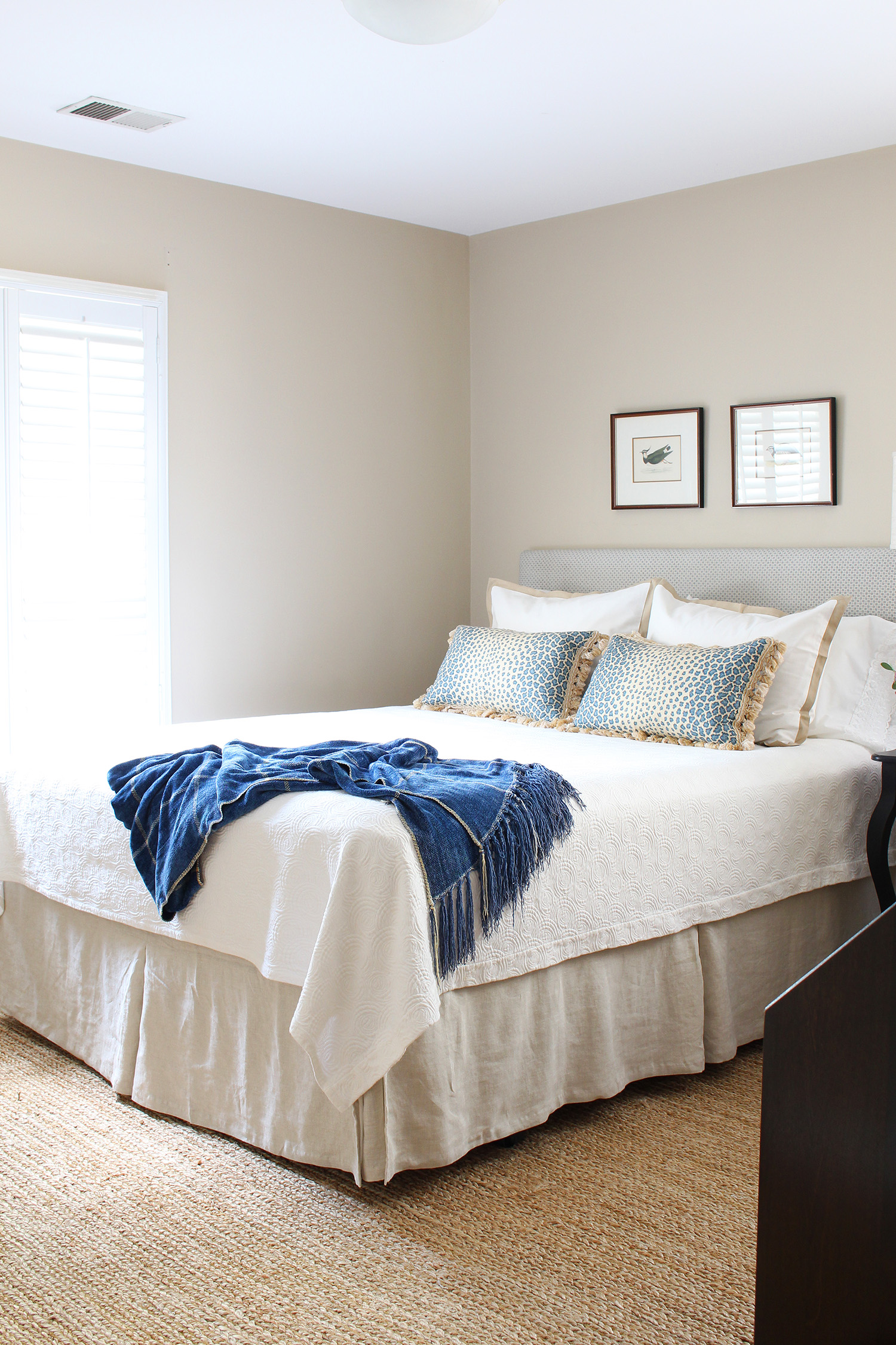 A traditional guest room gets a refreshing makeover on a small budget.