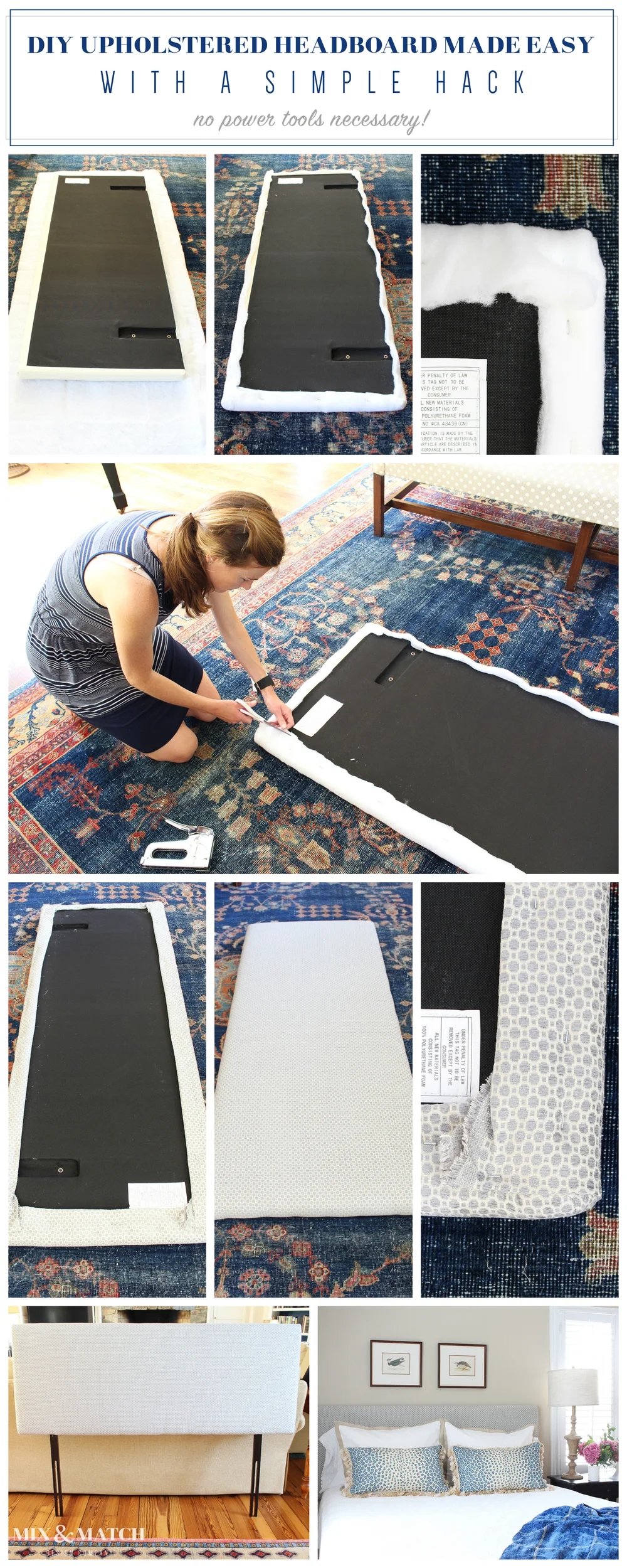 Traditional Guest Room Refresh + A Headboard Tutorial