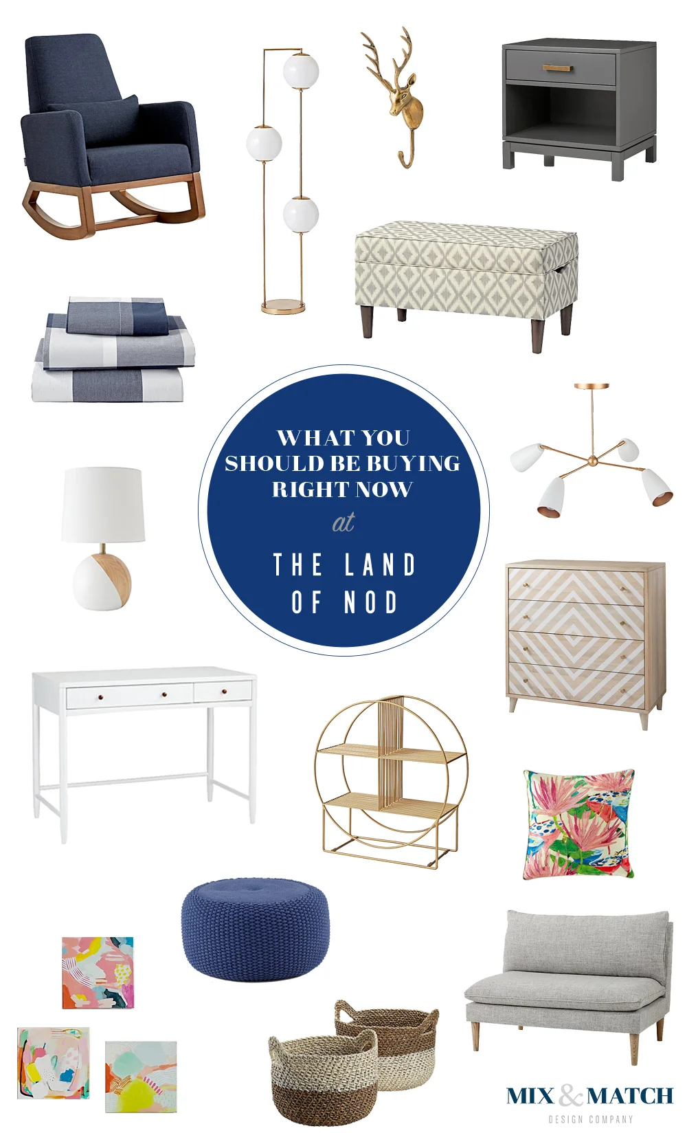 Kids stores aren't just for kids! The Land Of Nod has PLENTY of pieces that fit beautifully into grown-up spaces. Shop these pieces on the blog. // land of nod, land of nod furniture, land of nod decor