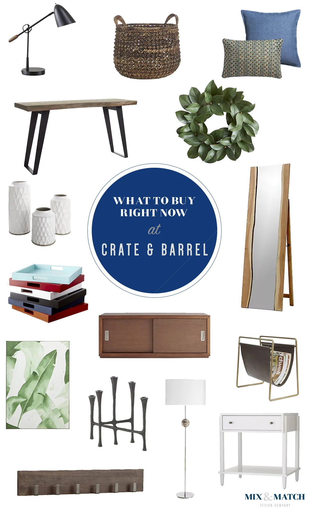 A designer's picks for what to shop for right now at Crate & Barrel! // Crate & Barrel furniture, Crate & Barrel home decor, Crate & Barrel inspiration