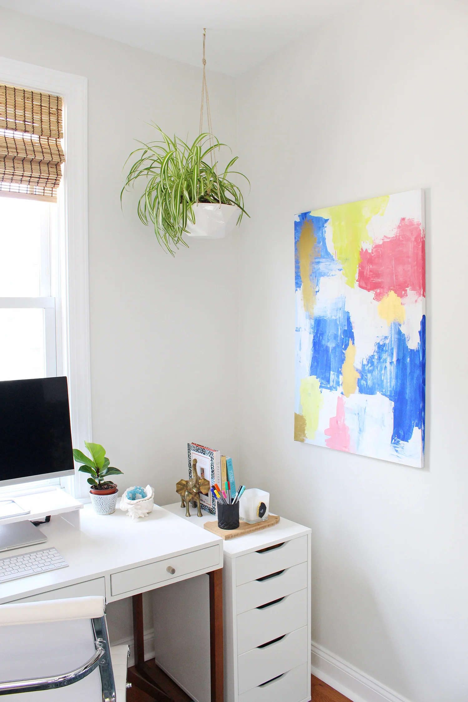 Gorgeous hanging planter from Convivial Production - a designer and manufacturer of modern ceramic home and garden wares. | Mix & Match Design Company's home office