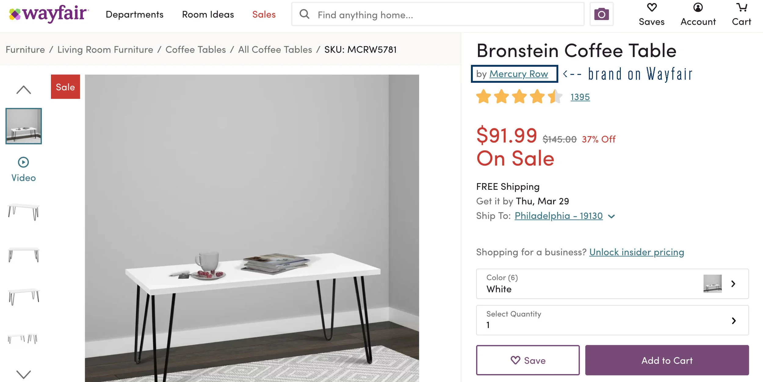 Want to know how to make Wayfair feel less overwhelming when you shop it? Head on over to this blog post for a quick tip!