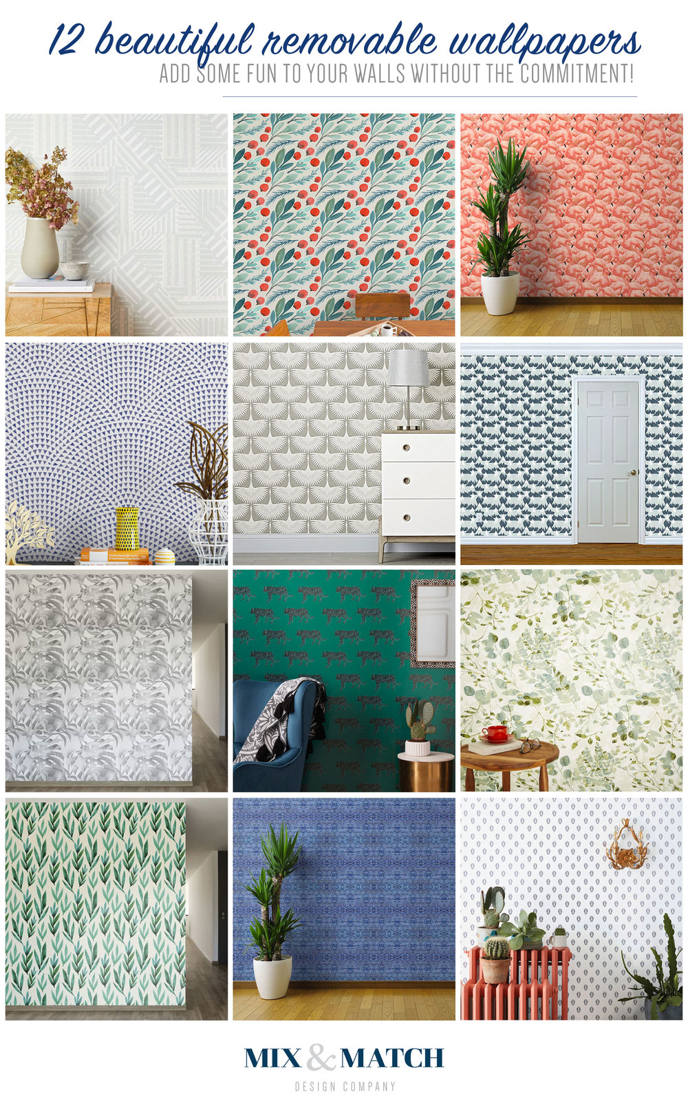 12 Of My Favorite Beautiful Removable Wallpapers