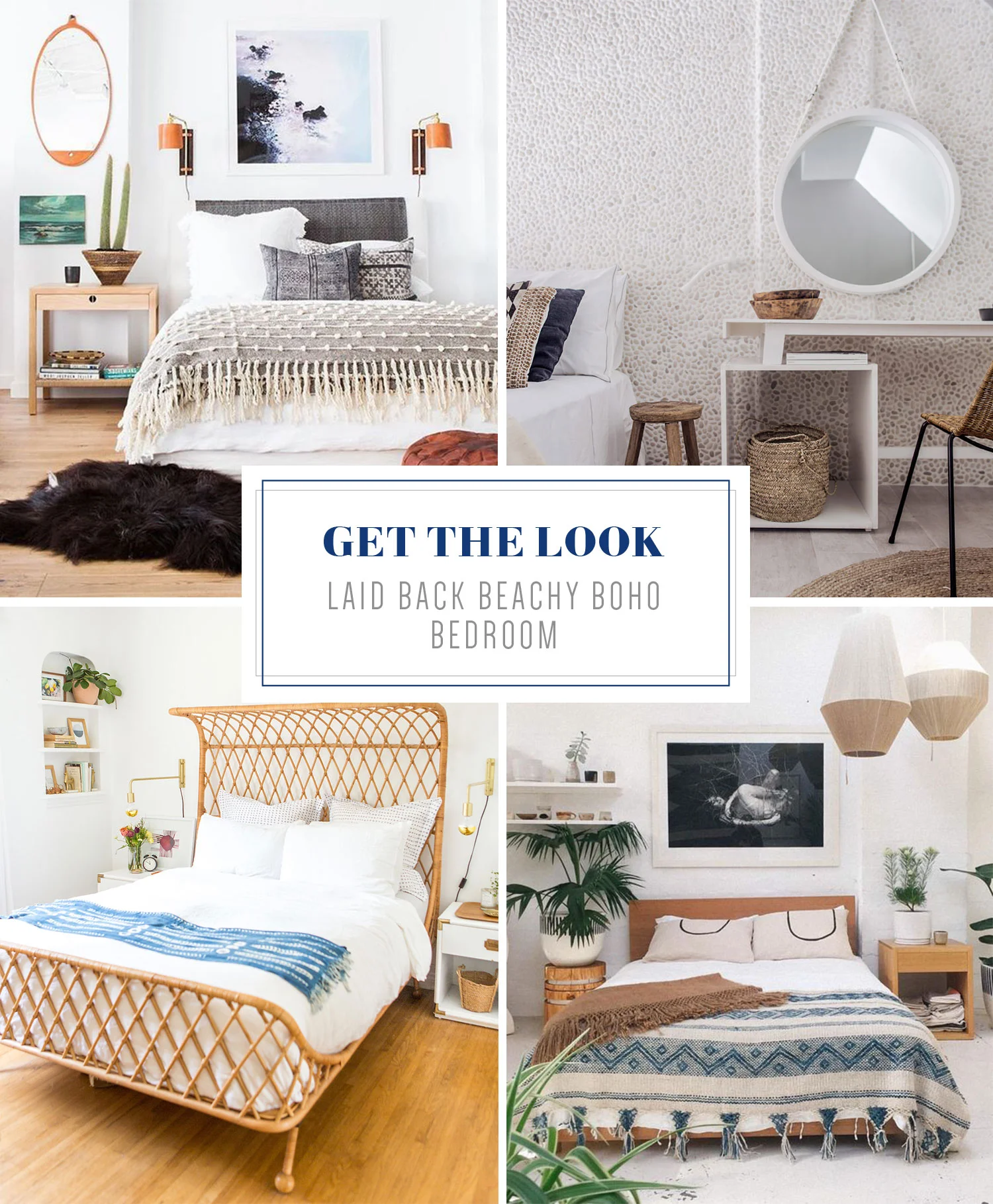 Get that casual, beachy boho vibe in your bedroom! Find out more in this blog post and see Mix & Match Design Company's take on this light and airy bedroom style.