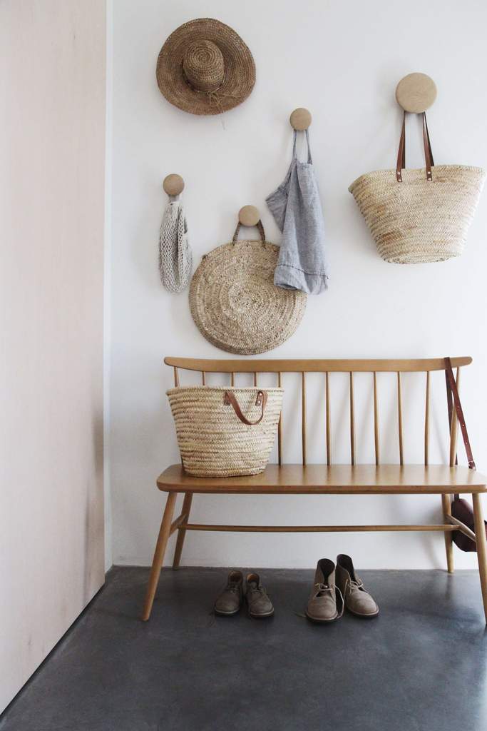 Bench with hooks deals above