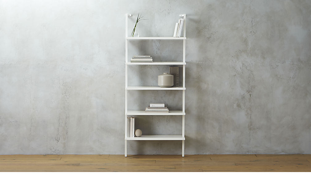 Make the most of the vertical space in your home by adding a wall-mounted bookshelf with open shelving. Find more small space design tips over on the Mix & Match blog!