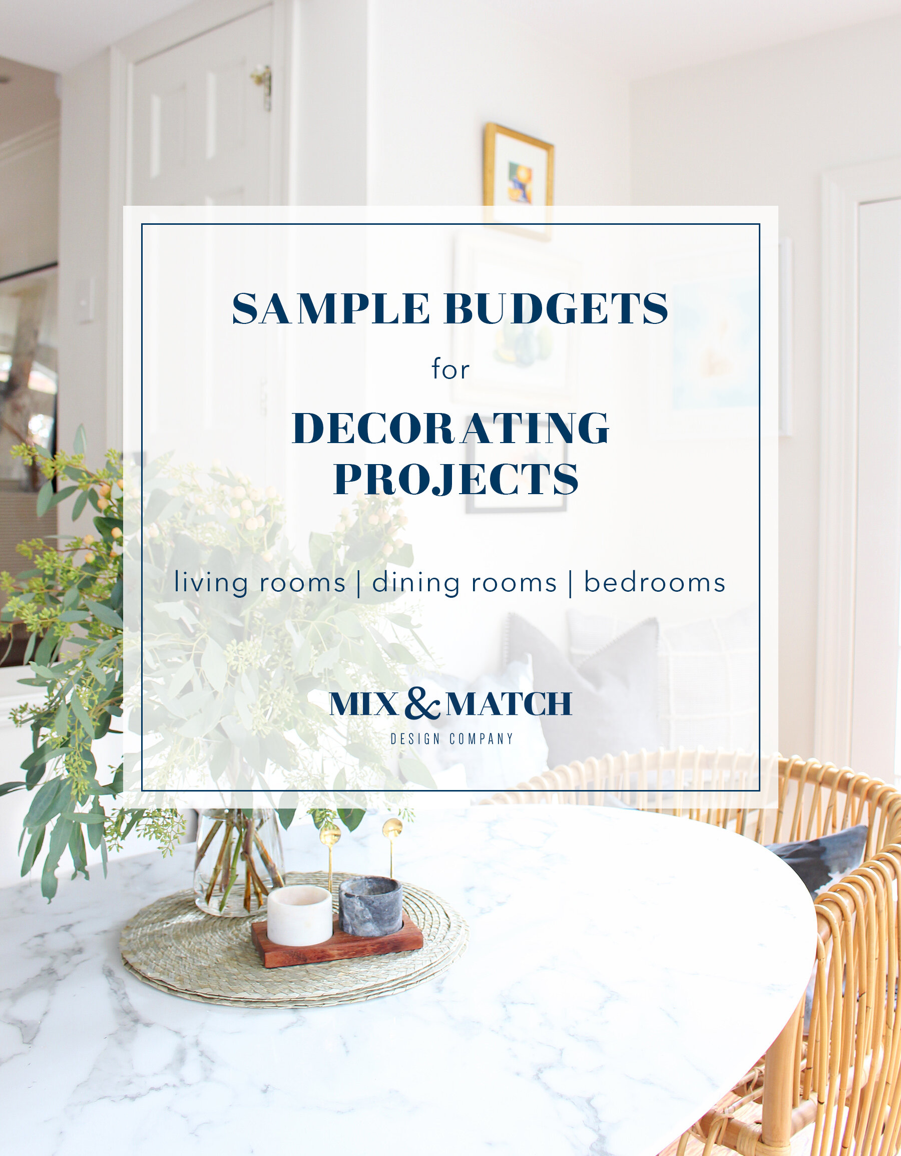 Sample Budgets For Living Rooms Dining