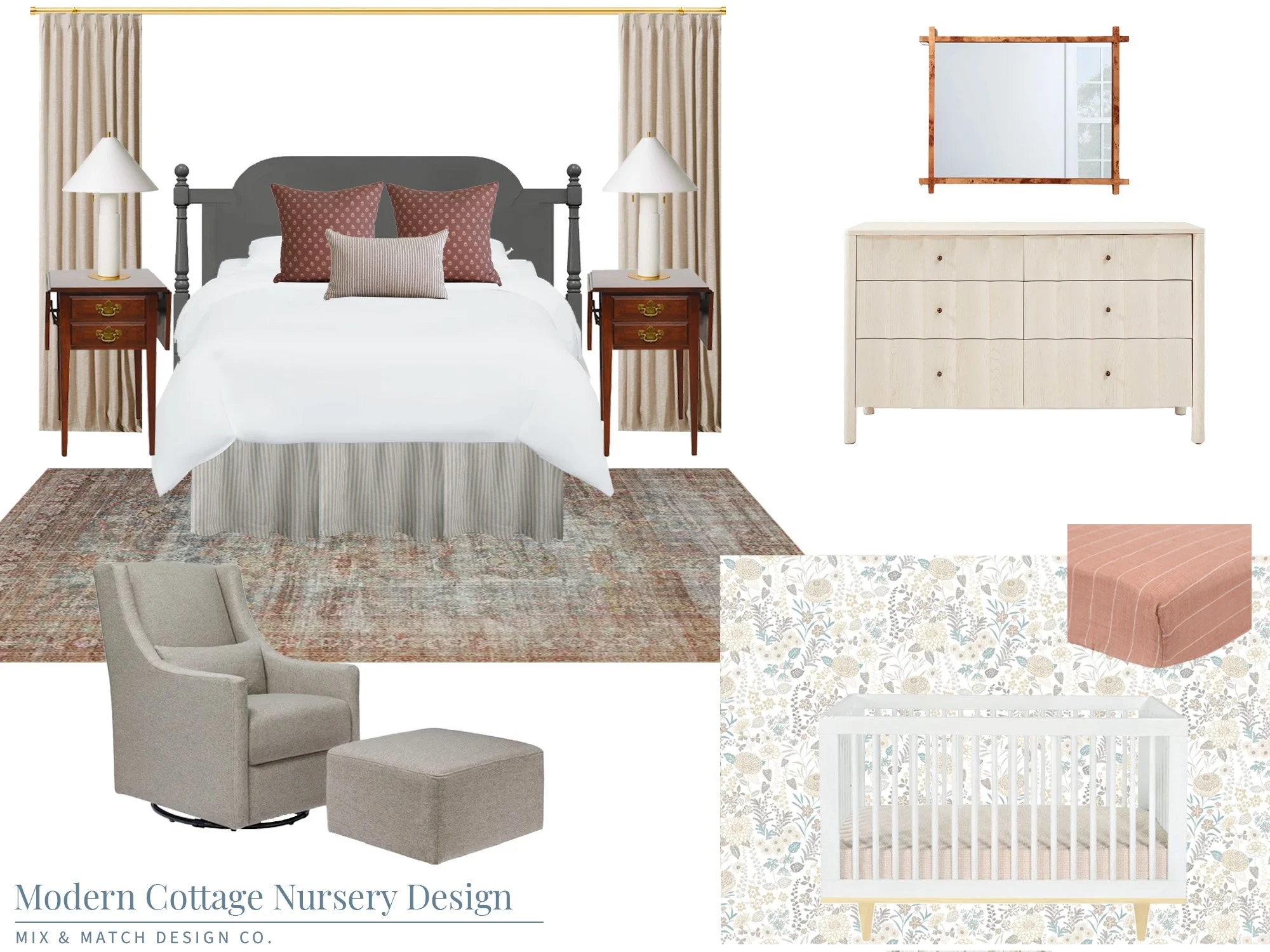 Modern Cottage Nursery/Guest Room Reveal