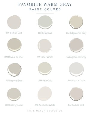 My Favorite Warm Gray Paint Colors