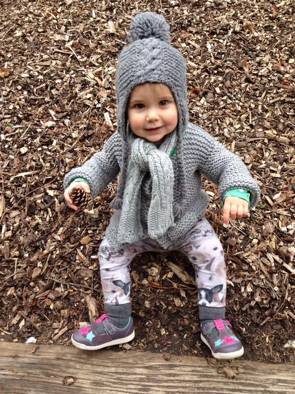 A YOUNG EDIE ON ONE OF HER OUTINGS WITH HER CHILDMINDER