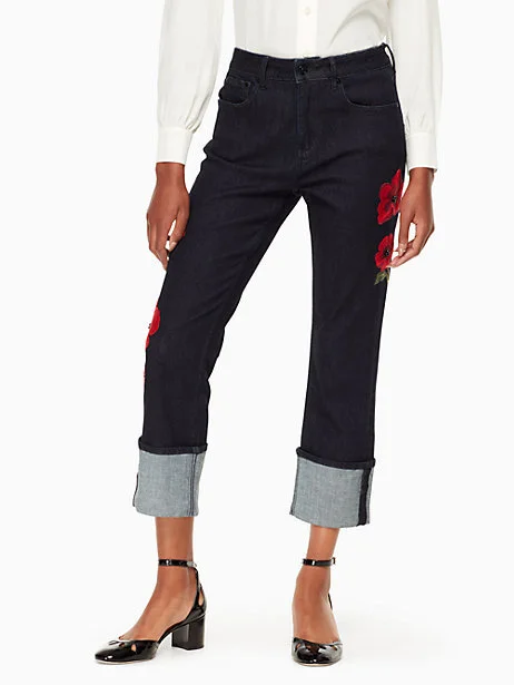 Poppy Embroidered Jean