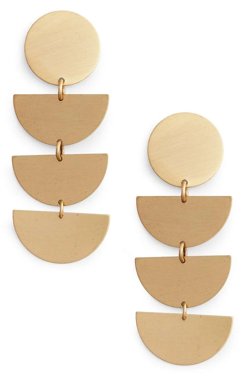 David Aubrey - Half Moon Drop Earrings