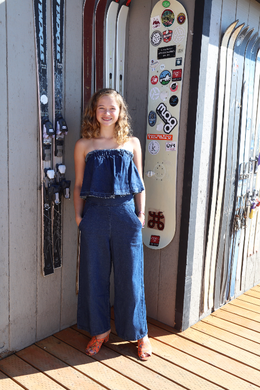 Denim Jumpsuit in the Mountains
