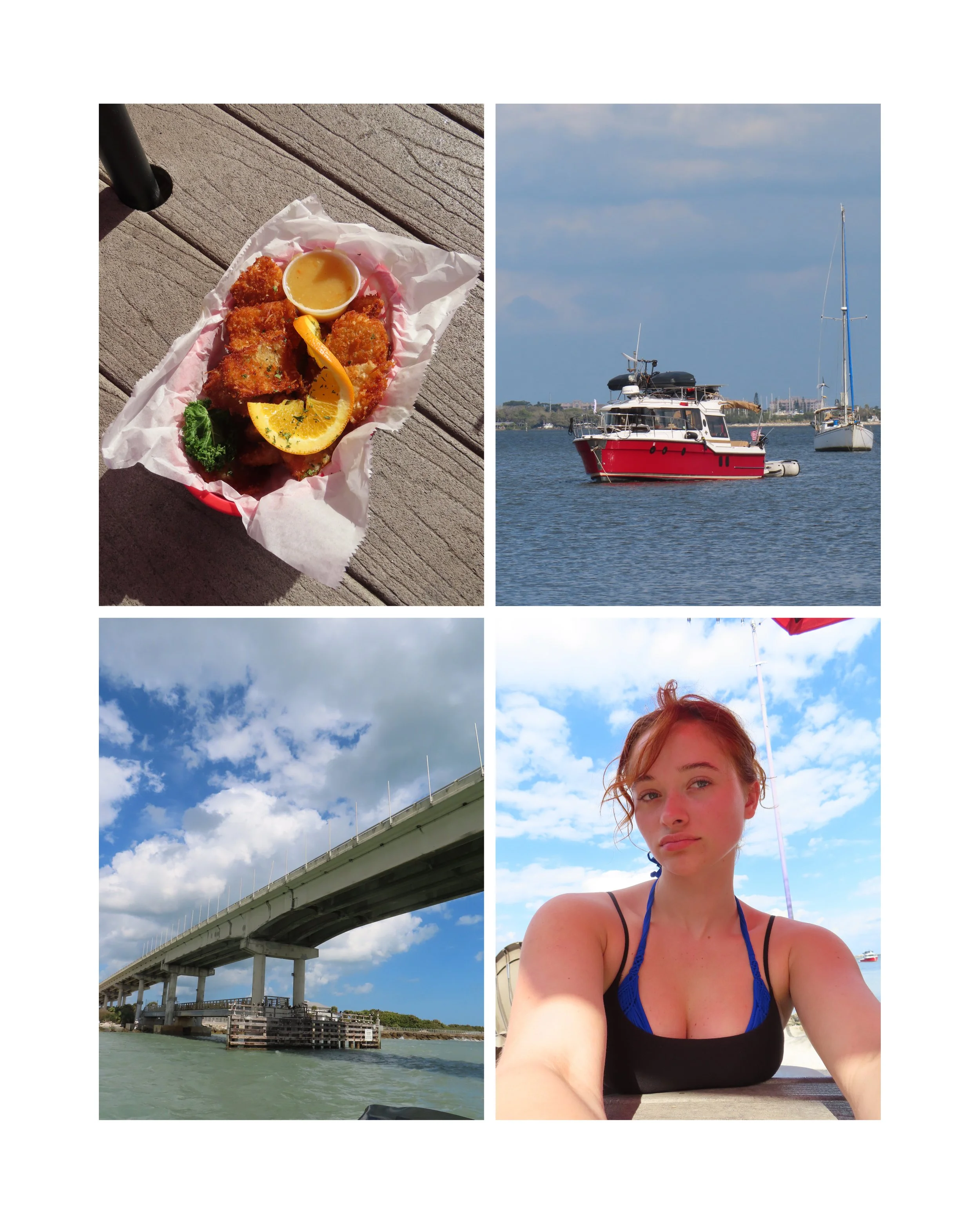 saltwater pontooning + dinner at squid lips