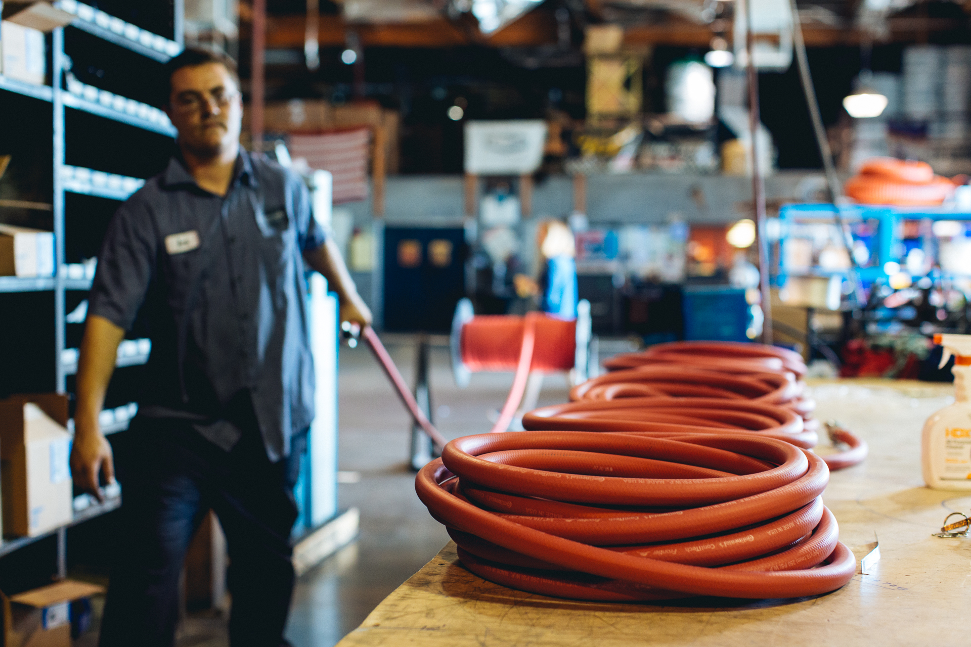 Measuring hose lengths