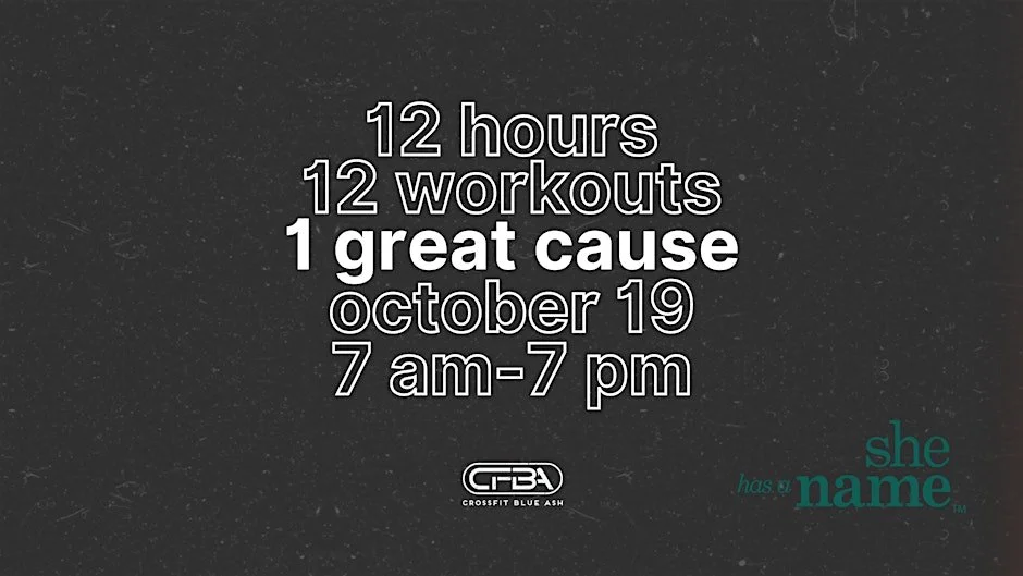 Crossfit Blue Ash 12 HEROES benefiting She Has A Name