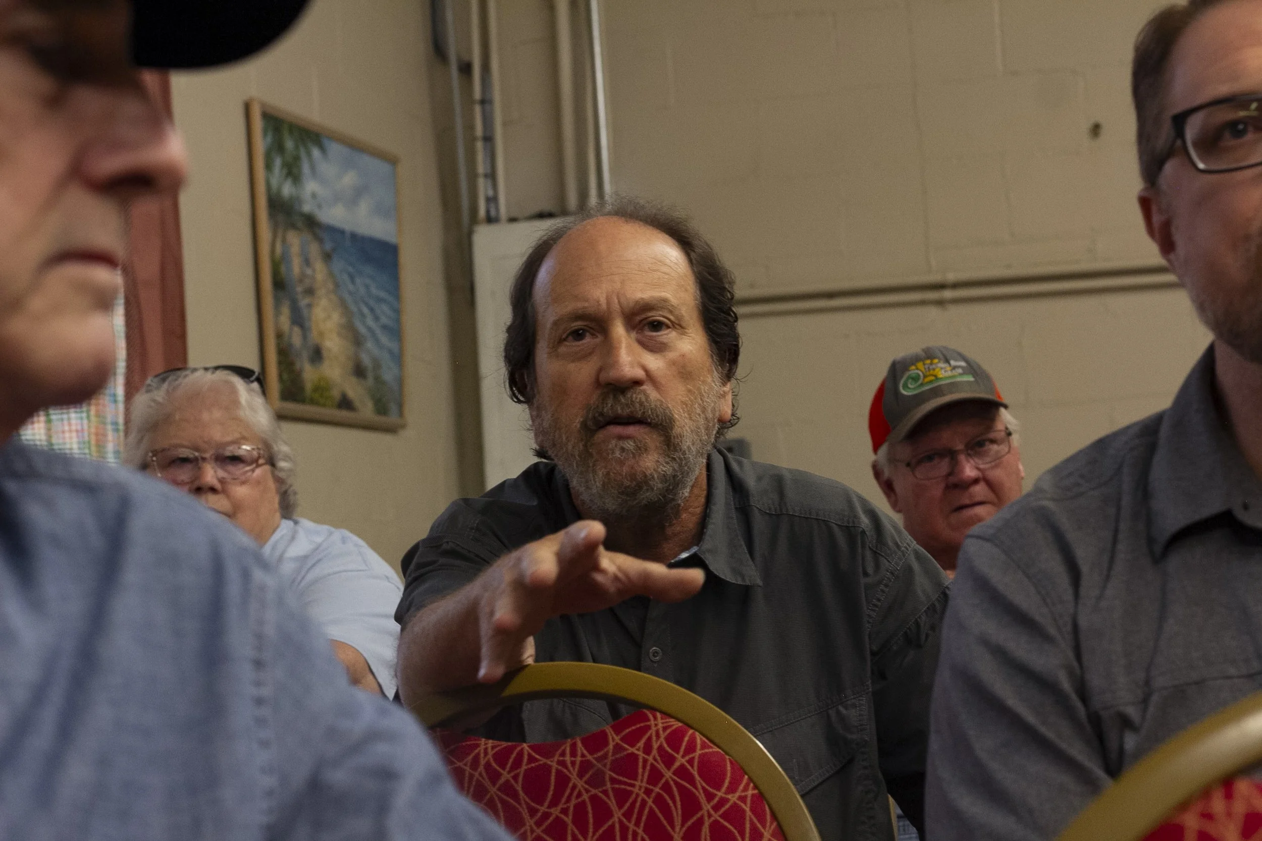 Community meeting at Scottsboro Community Club