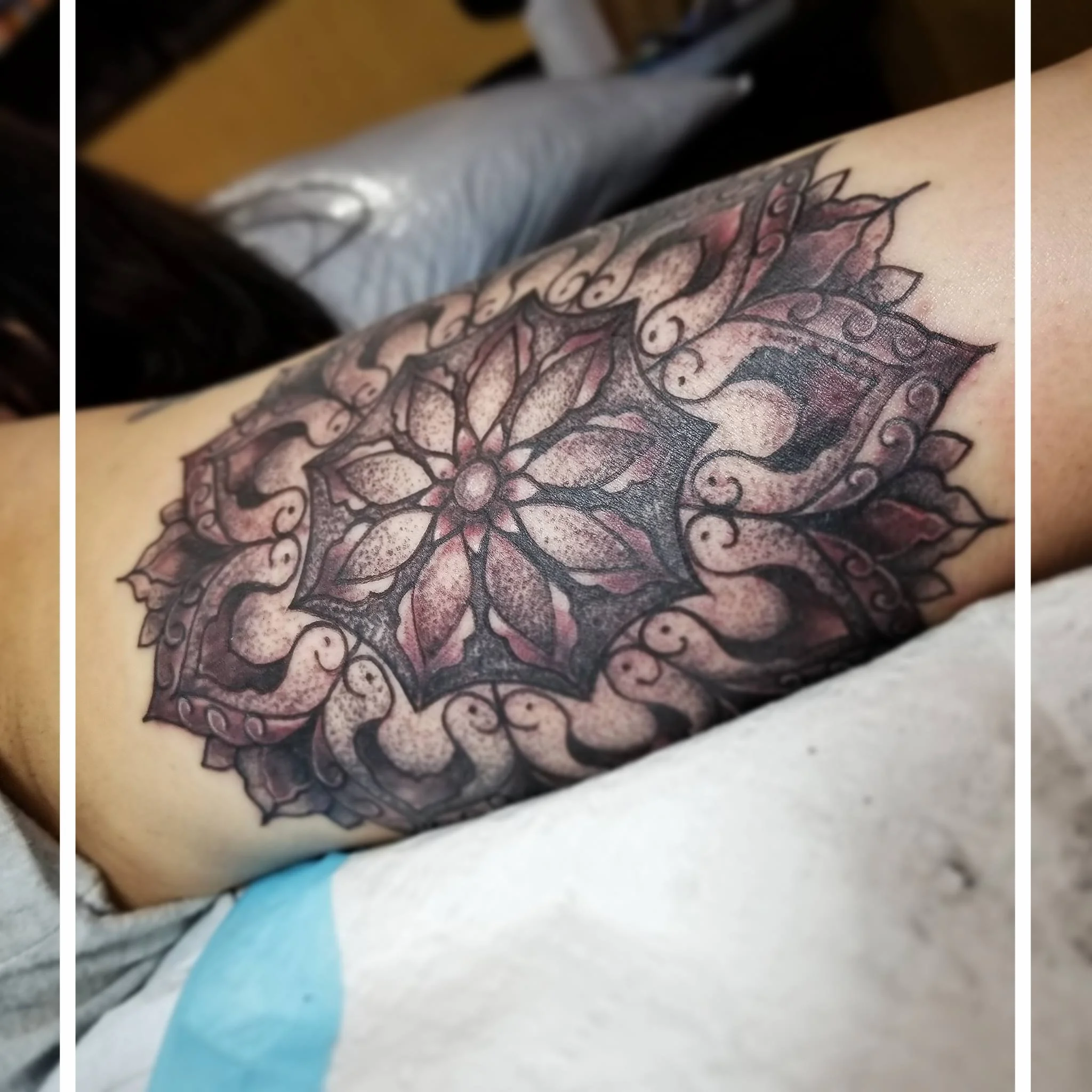 Black and Grey Mandala