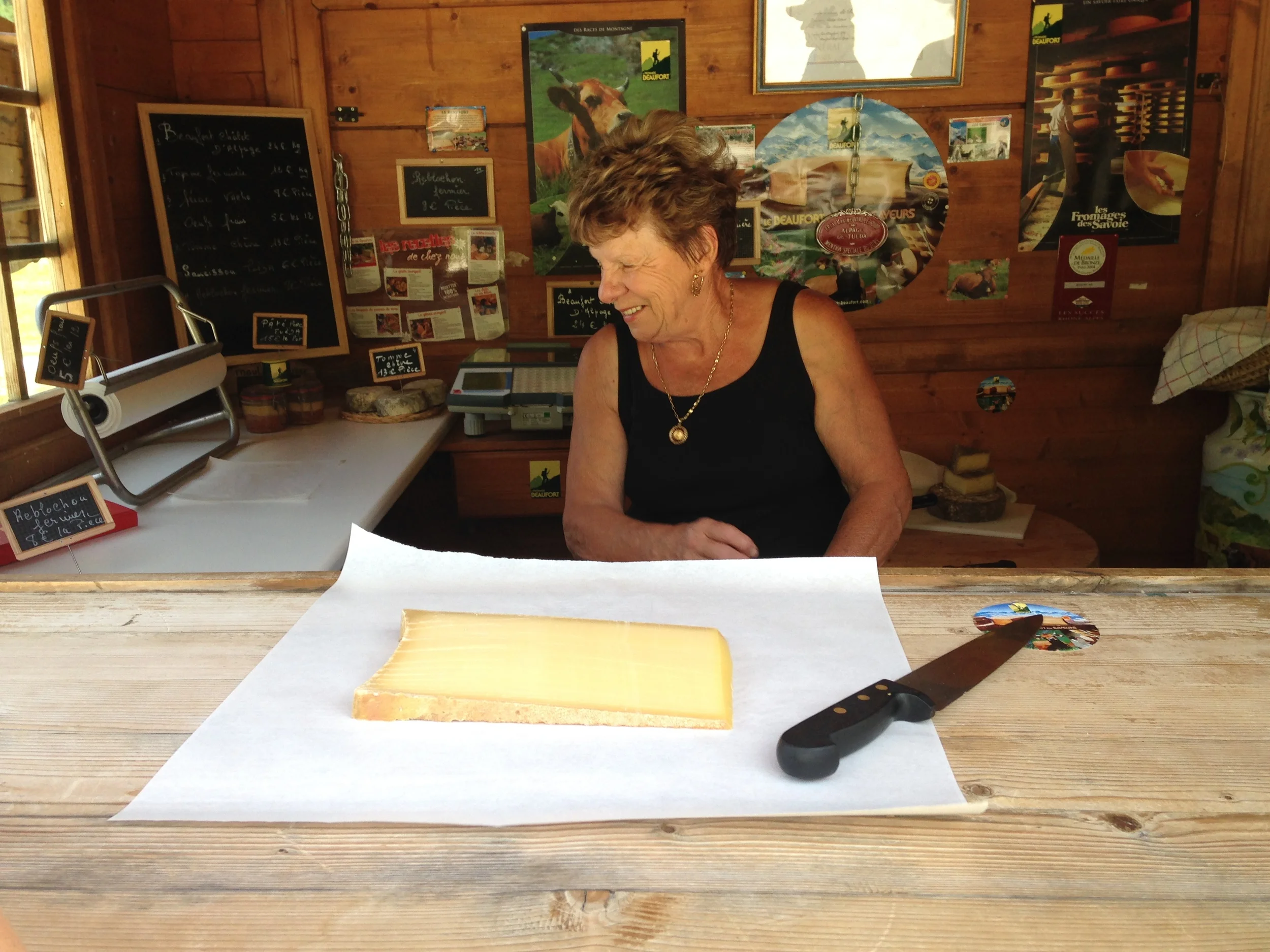 Alpine cheese from adorable cows. 
