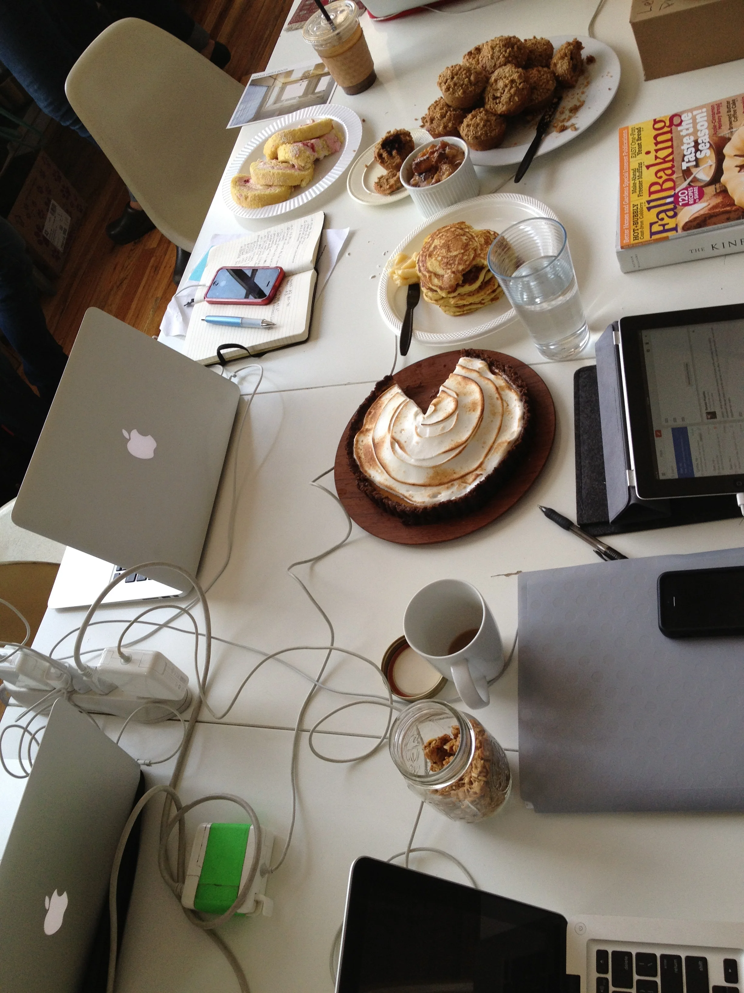 Behind the scenes, Baked Occasions photoshoot. 