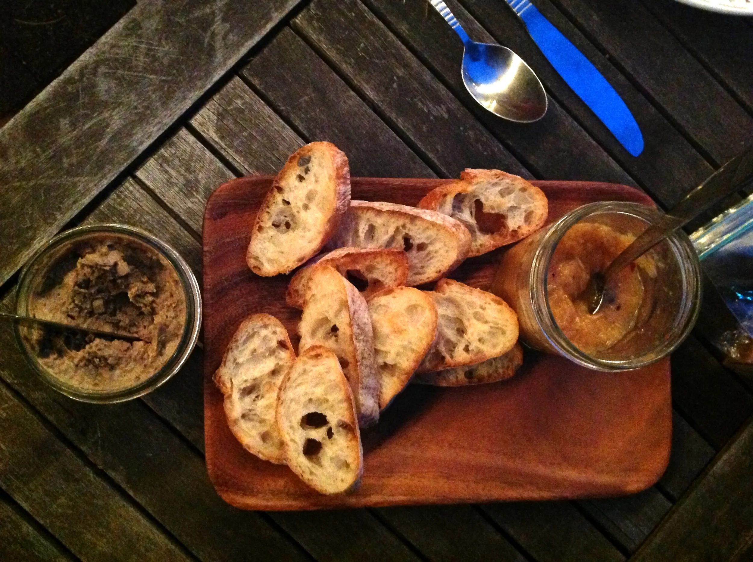Homemade chicken liver pate. 