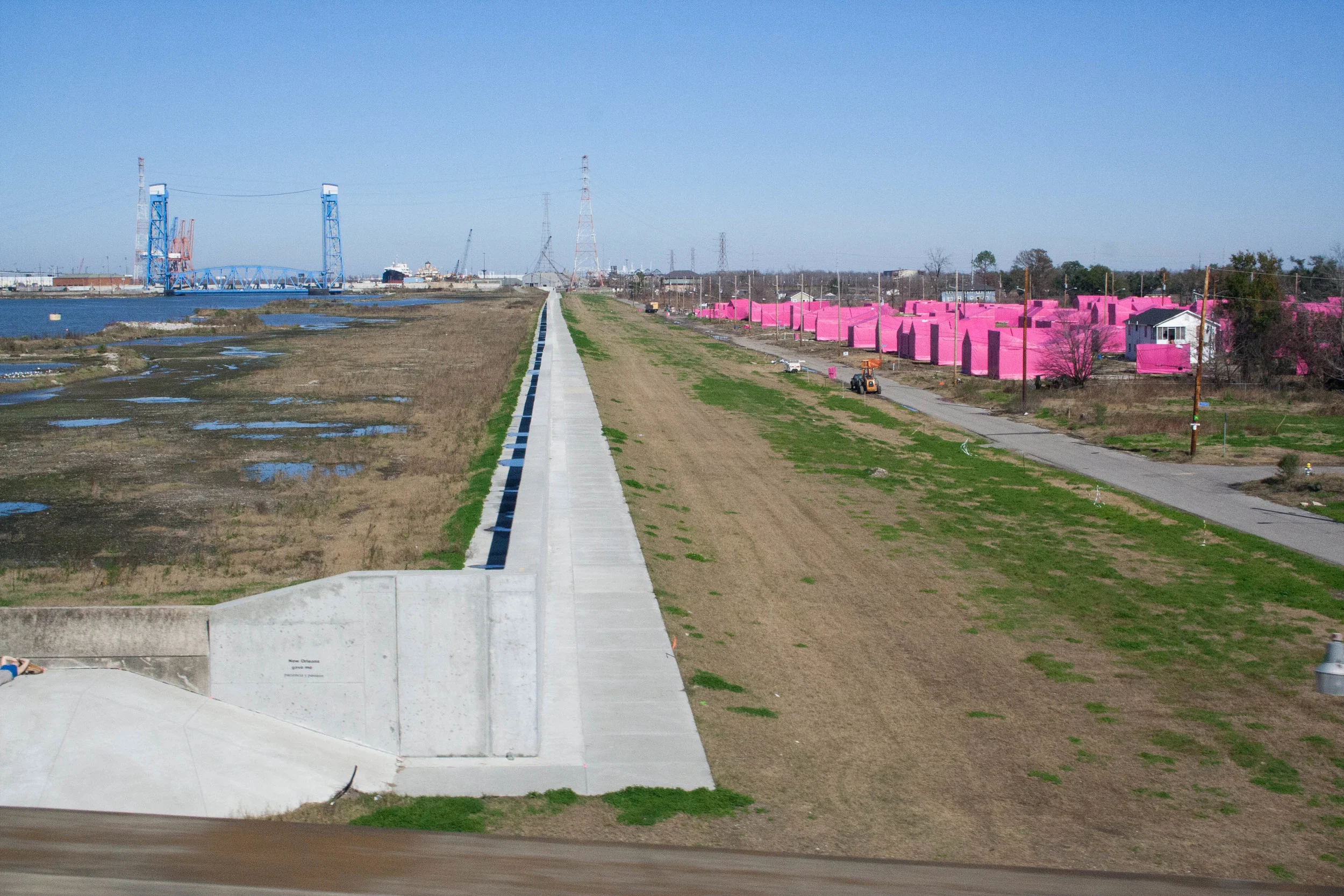  Bridge view of the Lower 9th Ward. 