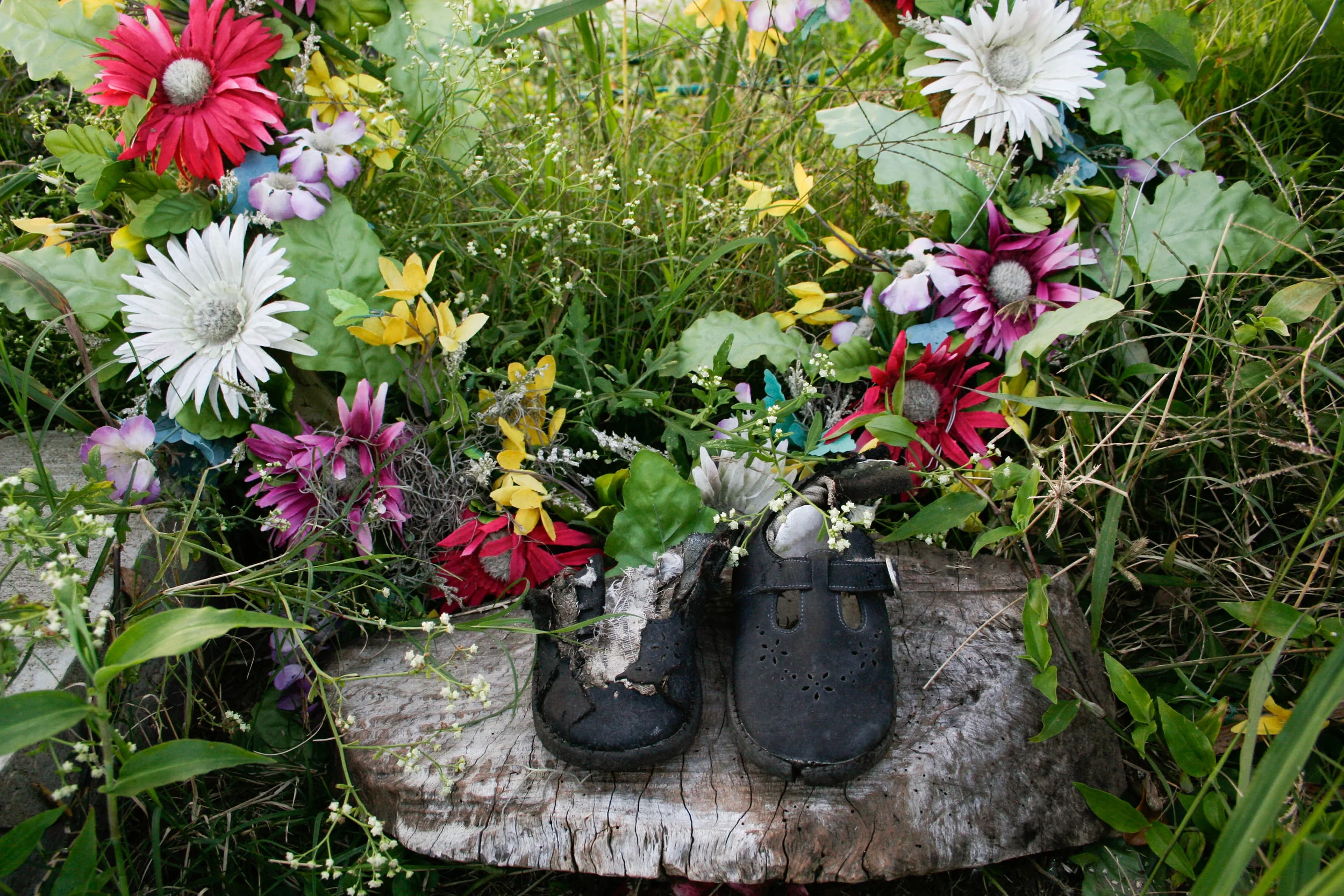  A memorial in the Lower 9th Ward. 
