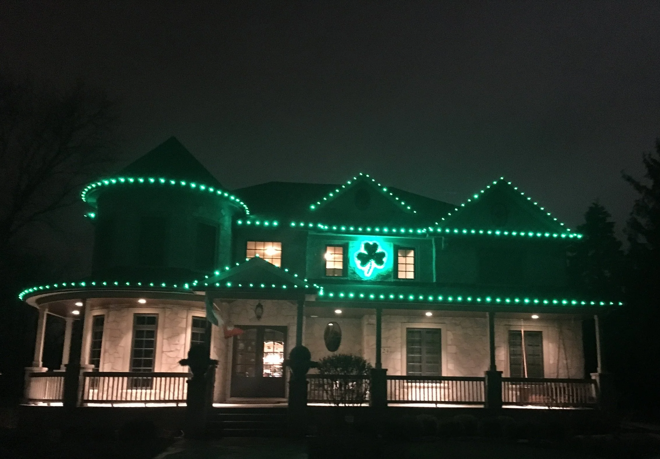 Custom LED Shamrock