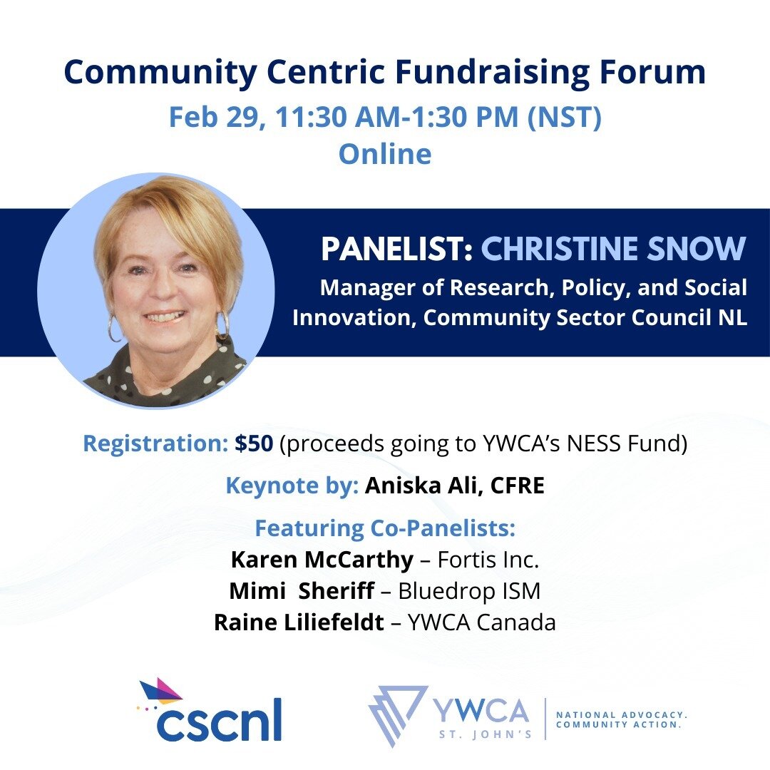 📣 Join us for an essential conversation on CCF, and learn about equity and social justice in fund development.

Meet our final panelist, Christine!

✨ As CSCNL's Manager of Research, Policy, and Social Innovation, Christine Snow has dedicated more t