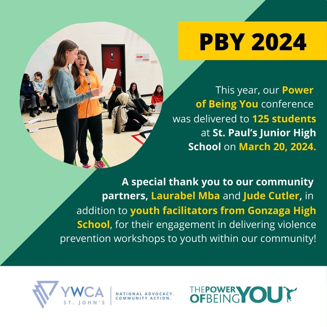 We are thrilled to share some highlights from our Power of Being You (PBY) conference that was held in partnership with St. Paul's Junior High on March 20th! ✨

Throughout the day, Grade 8 students at SPJH attended rotating workshops on topics includ