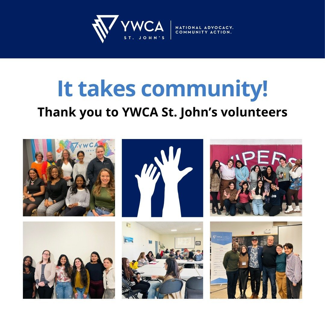 Gender-equity happens in community 🤝 

Thank you to dedicated YWCA St. John's volunteers! 

From our incredible Board of Directors to CareeerCompass program mentors, our LGBTQIA+ Project Advisory Committee (PAC), and 'Power of Being You' youth facil