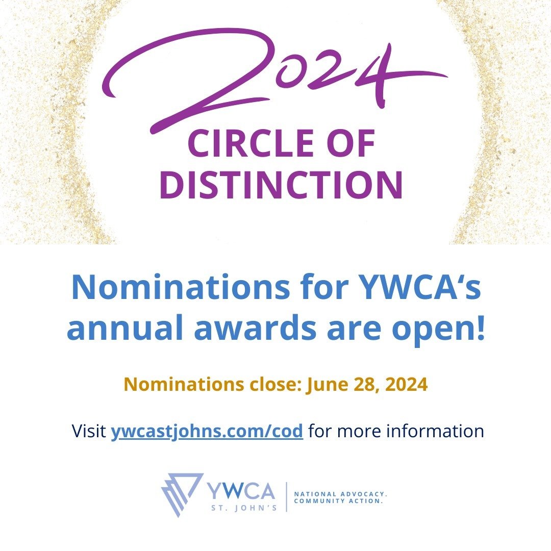 Nominations are OPEN for YWCA's annual Circle of Distinction Awards! ✨

Once again, we call upon community to help us celebrate the achievements of women and gender-diverse people. Within their respective domains, nominees are those who break barrier