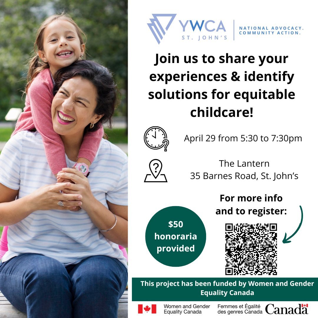 π£ This is your last chance to partake in our childcare consultations! We'll provide the food and you can share your ideas of how we can address challenges to equity in childcare.
π
Happening TUESDAY, APRIL 29 from 5:30 to 7:30 pm
π² Registration