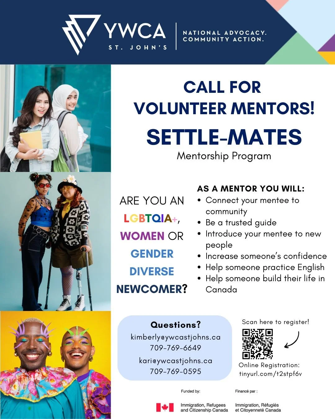 β¨Call for volunteer mentors! β¨
Are you an immigrant or refugee who wants to help other newcomers in their settlement journey? Volunteer with Settle Mates!
Settle Mates is a mentorship program for Women, Gender Diverse, and LGBTQIA+ newcomers. This
